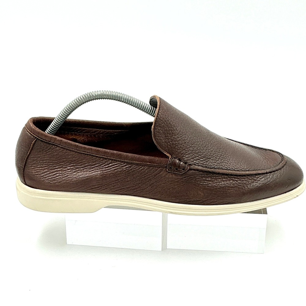 To Boot New York Size 9 Loafer Brown Pebbled Leather Slip On Forza Deerskin $395